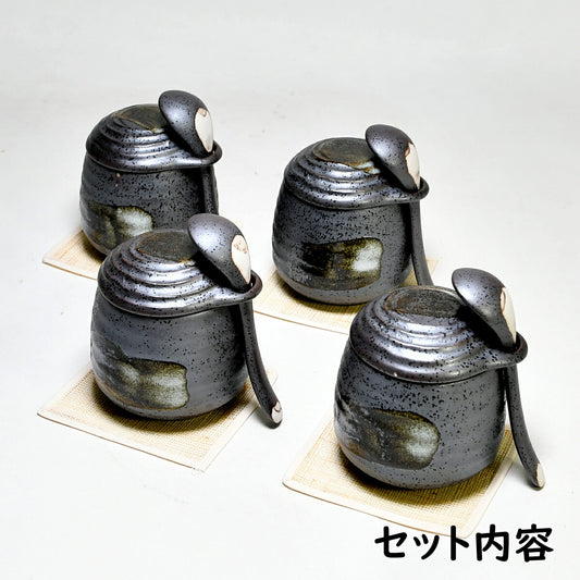 スプーンつき和風蒸しカップ＆コースター8点セット