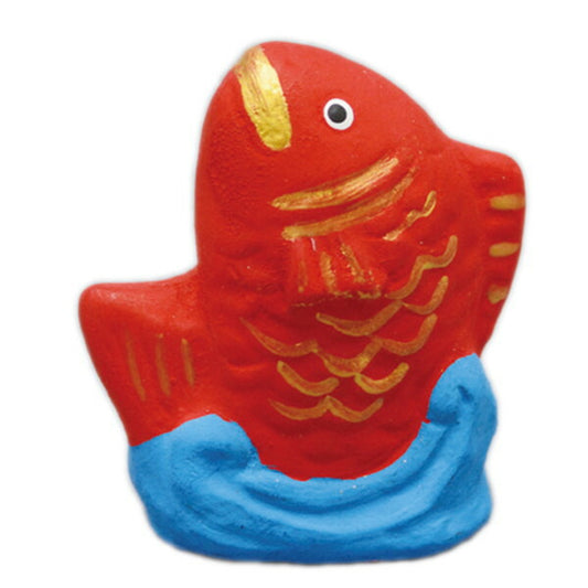 セラみくじ 目出鯛 [42 x 24 x 49mm][おみくじ][正風窯]