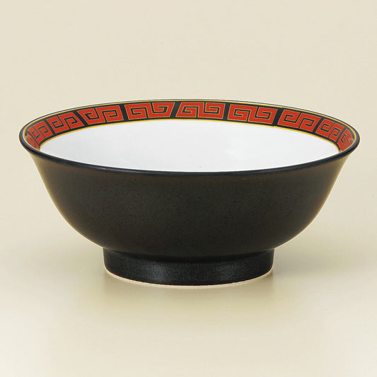 中華丼 雷門黒海6.8反高台丼 [ 21 x 8.5cm ]