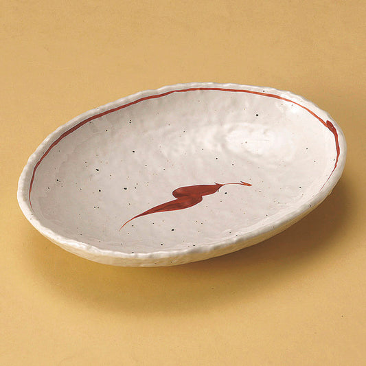 楕円皿 唐辛子7.0小判皿 [ 22.4 x 16.5 x 3.5cm ]