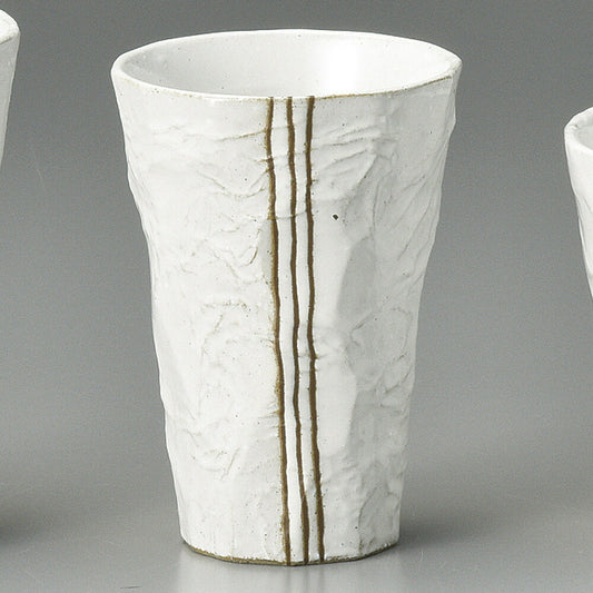 アイスペール モダン手折一口ビール 白 [ 7 x 10cm 180 ] | ジョッキ ビールジョッキ ビアジョッキ ビアグラス ビール 酒器 お酒 居酒屋 バー bar 晩酌 人気 おすすめ 食器 業務用 飲食店 カフェ うつわ 器 おしゃれ かわいい ギフト プレゼント 引き出物 誕生日