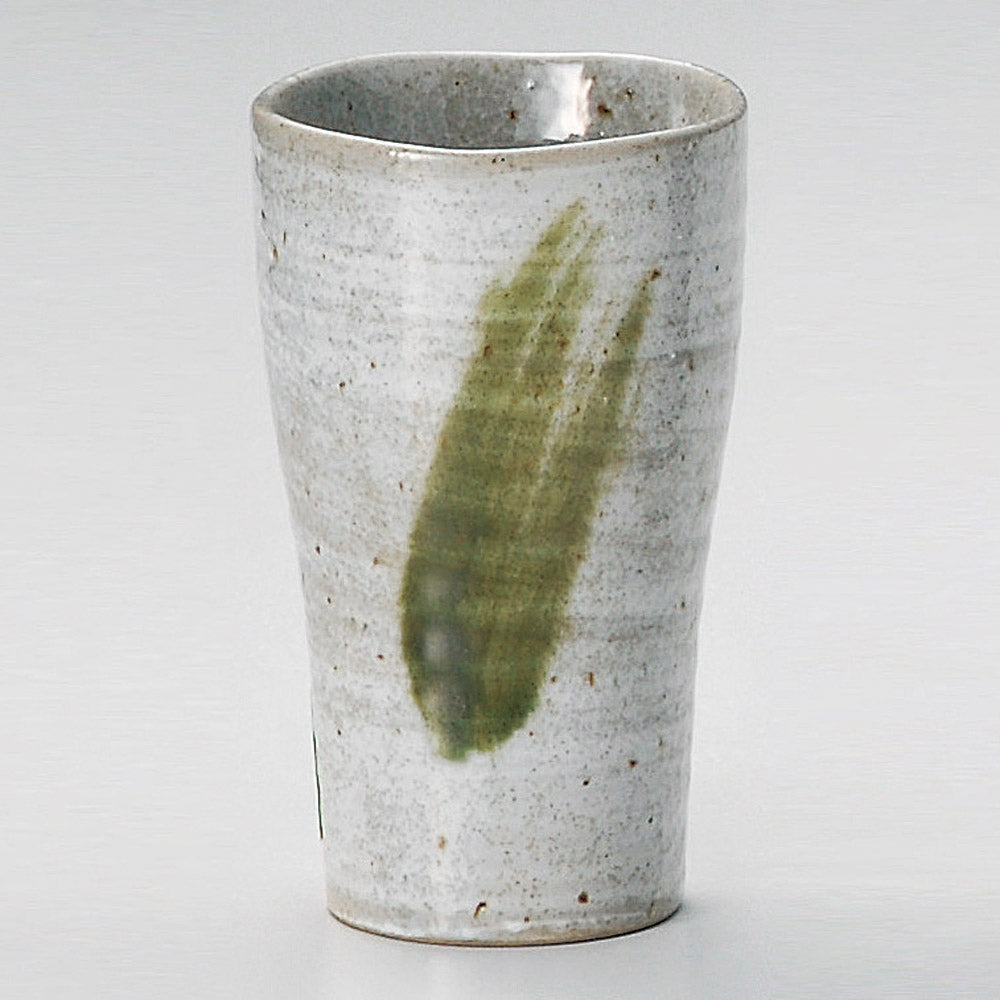 フリーカップ さざ波一口ビール白 [ 6.3 x 10.5cm 160 ]