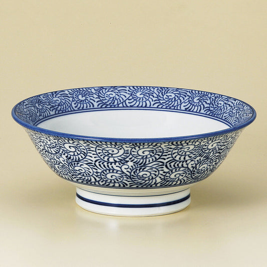 中華丼 タコ唐草反高台6.5丼 [ 20 x 8cm ]