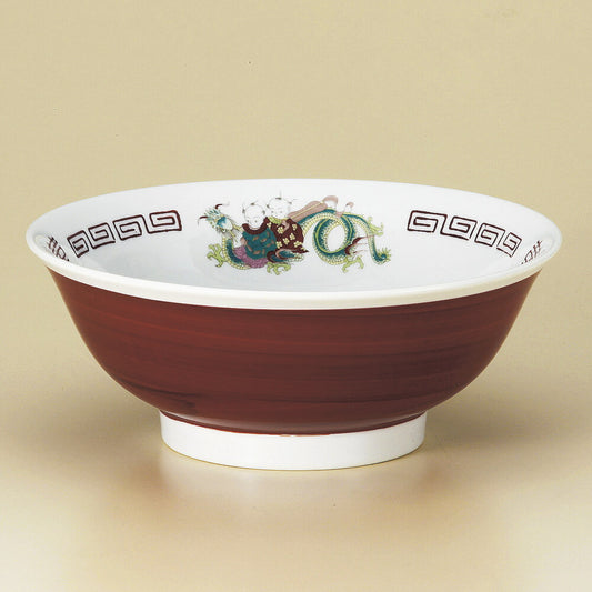 中華丼 龍唐子反高台6.8丼 [ 21 x 8.6cm ]