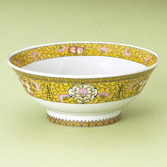 中華丼 桃唐草6.8ラーメン丼 [ 21.5 x 21.5 x 8.7cm 1360ｃｃ ] | 丼 丼ぶり どんぶり ラーメン チャーハン 人気 おすすめ 食器 中華 飯店 中華食器 業務用 飲食店 カフェ うつわ 器 おしゃれ かわいい ギフト プレゼント 引き出物 誕生日 贈り物 贈答品