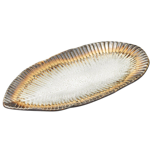 あかね葉型楕円小皿 [ 21.3 x 2cm 224g ] [ 楕円皿 ] | オーバルプレート 楕円皿 人気 おすすめ パスタ皿 フルーツ皿 食器 業務用 飲食店 カフェ うつわ 器 おしゃれ かわいい ギフト プレゼント 誕生日 贈り物 贈答品