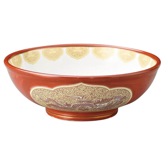 赤巻金龍紋70玉丼 [ 21 x 7.5cm･1430cc 861g ] [ 中華丼 ]
