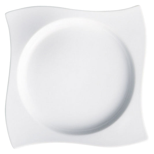 もだんコントラスト ウェーブ満月プレート9.5吋 [ 23.5 x 23.5 x 3cm ]