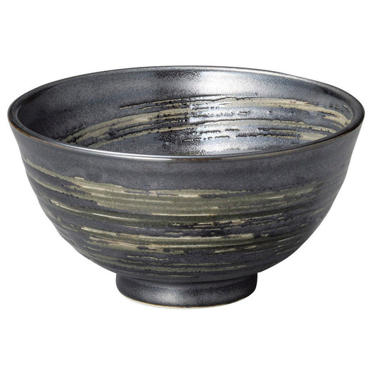 黒渦丸碗(大) [ 12.5 x 6.6cm 225g ] | ちゃわん お茶碗 飯碗 ご飯茶碗 白米 人気 おすすめ 食器 業務用 飲食店 カフェ うつわ 器 おしゃれ かわいい ギフト プレゼント 引き出物 誕生日 贈り物 贈答品