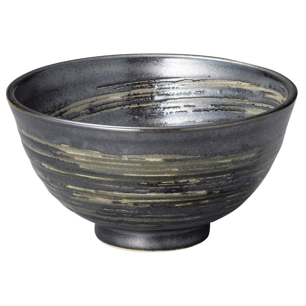 黒渦丸碗(大) [ 12.5 x 6.6cm 225g ] | ちゃわん お茶碗 飯碗 ご飯茶碗 白米 人気 おすすめ 食器 業務用 飲食店 カフェ うつわ 器 おしゃれ かわいい ギフト プレゼント 引き出物 誕生日 贈り物 贈答品