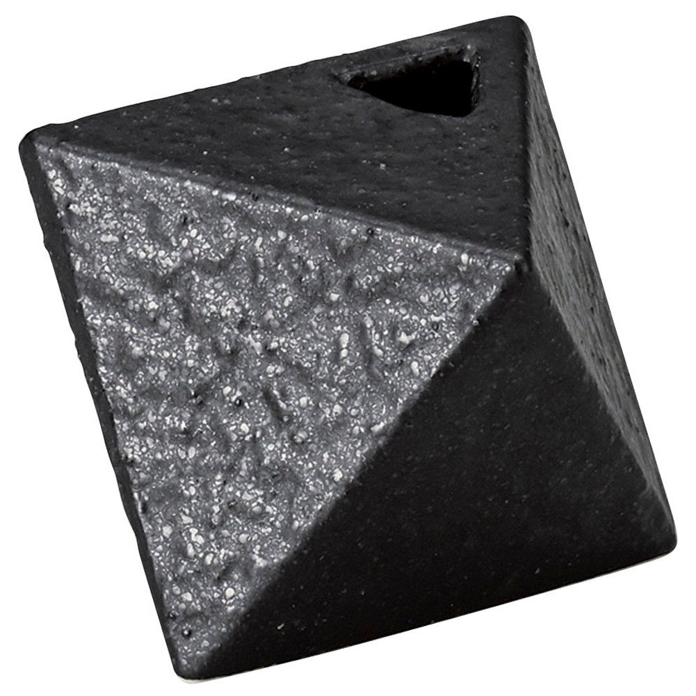 黒唐津幾何学型花瓶 [ 6.5 x 6 x 5.5cm 115g ] [ 花器 ] | 床の間 インテリア 花瓶 華道