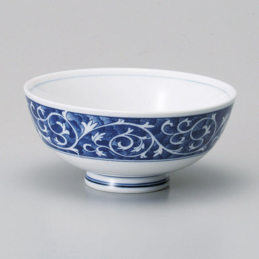 茶碗 唐草丸碗 [ 11.3 x 5.1cm 220ｃｃ ]