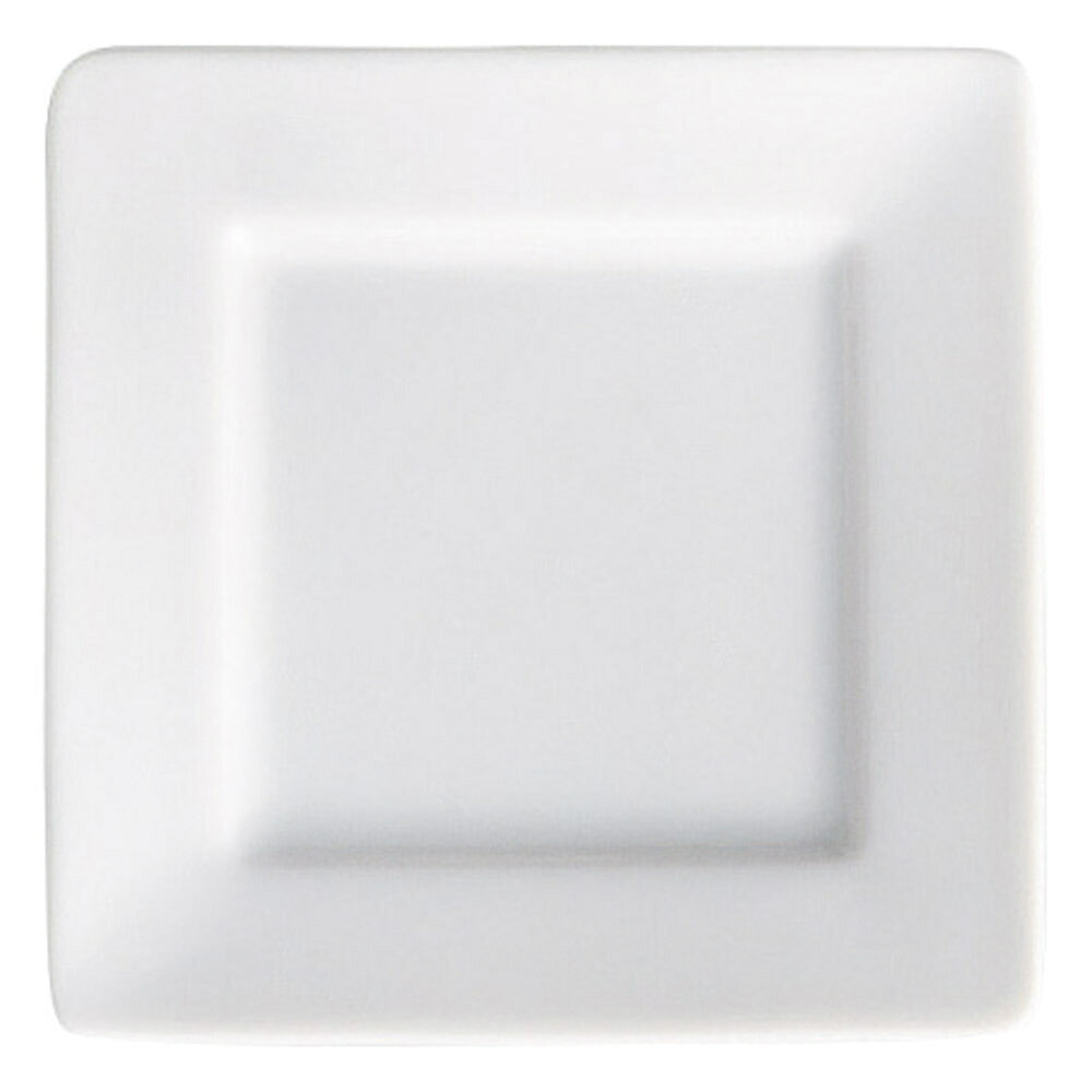 もだんコントラスト Arctic Whiteシャープエッジ15cm正角皿 [ 14.6 x 2cm ]