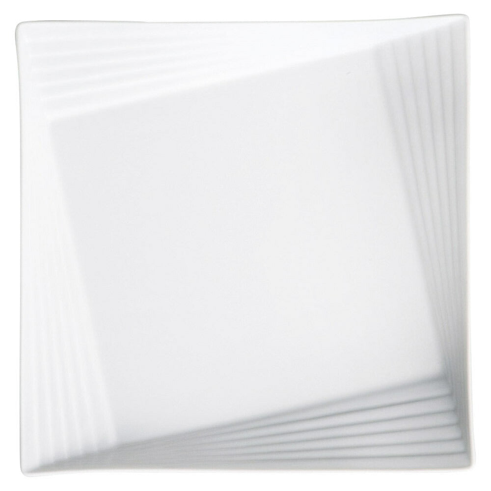 もだんコントラスト Scena White26cmスクエアプレート [ 26.5 x 3.3cm ]