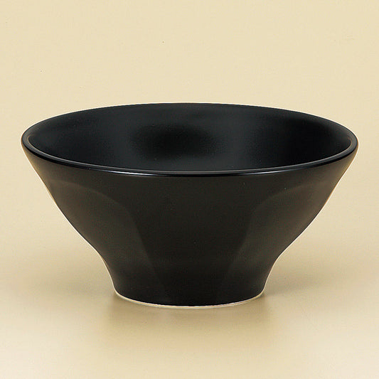 中華丼 黒釉7.0削り高台丼 [ 21.5 x 10cm ]