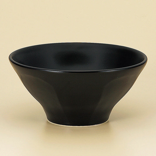 中華丼 黒釉6.5削り高台丼 [ 20 x 9.3cm ]