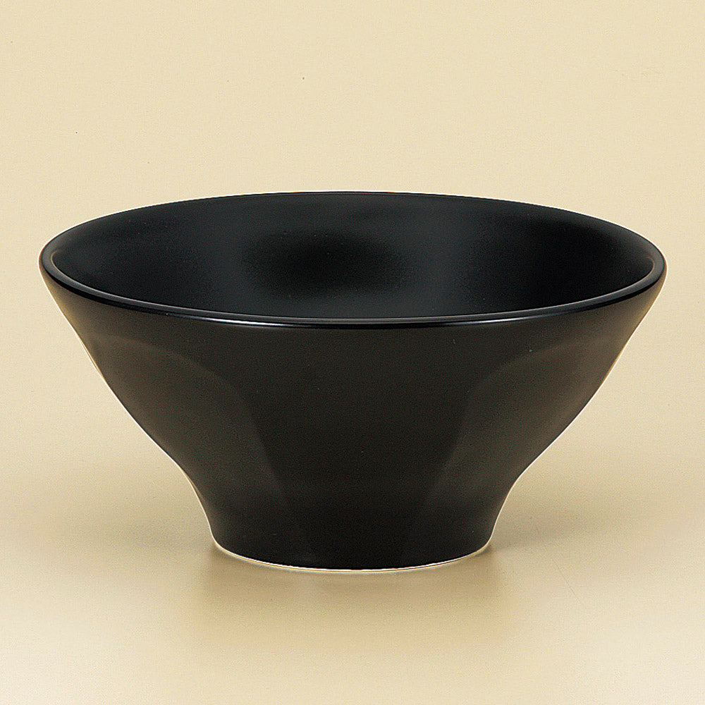 中華丼 黒釉6.5削り高台丼 [ 20 x 9.3cm ]