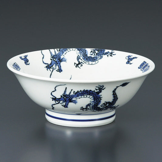 中華丼 雷門青竜内画7.0反高台丼 [ 21.5 x 8.3cm ] | 丼 丼ぶり どんぶり ラーメン チャーハン 人気 おすすめ 食器 中華 飯店 中華食器 業務用 飲食店 カフェ うつわ 器 おしゃれ かわいい ギフト プレゼント 引き出物 誕生日 贈り物 贈答品