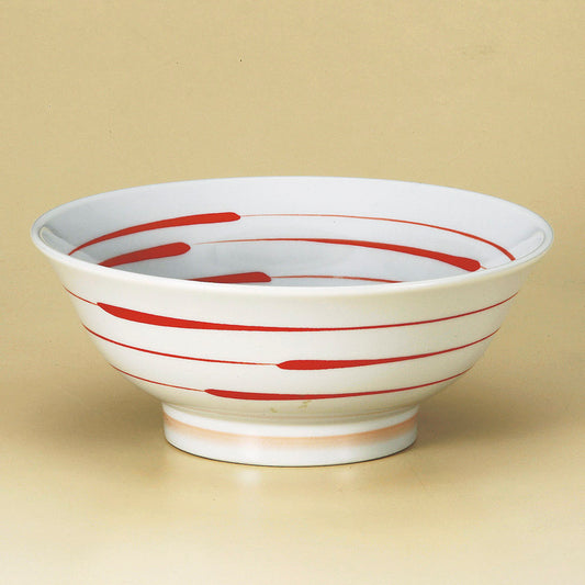 中華丼 紅三線6.8高台丼 [ 21.5 x 9cm ] | 丼 丼ぶり どんぶり ラーメン チャーハン 人気 おすすめ 食器 中華 飯店 中華食器 業務用 飲食店 カフェ うつわ 器 おしゃれ かわいい ギフト プレゼント 引き出物 誕生日 贈り物 贈答品