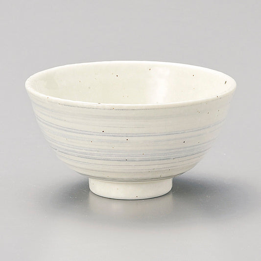 茶碗 渦粉引グレー大平 [ 12.7 x 6.7cm ] | ちゃわん お茶碗 飯碗 ご飯茶碗 白米 人気 おすすめ 食器 業務用 飲食店 カフェ うつわ 器 おしゃれ かわいい ギフト プレゼント 引き出物 誕生日 贈り物 贈答品
