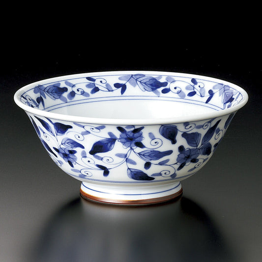 中華丼 染付彩華めん鉢 [ 20 x 9cm ]