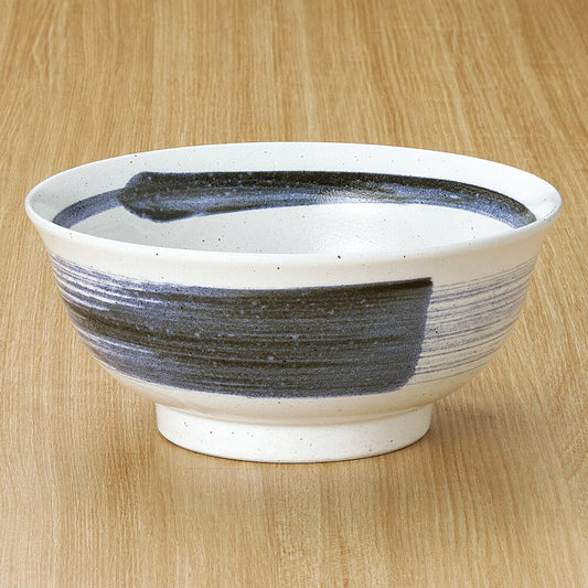 中華丼 呉須刷毛AK麺鉢 [ 18.5 x 8cm 1100ｃｃ ]