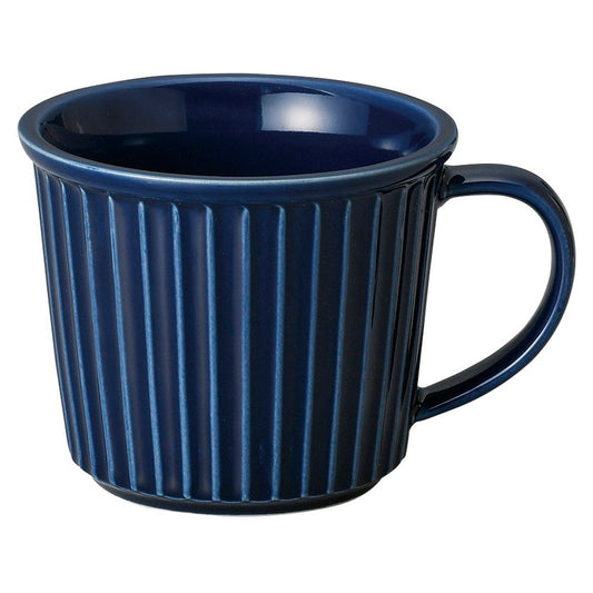紺レリーフマグ 小 [ 8.5 x 9cm･270cc 230g ] [ マグカップ ] | マグ マグカップ コーヒー 紅茶 ティー 人気 おすすめ 食器 洋食器 業務用 飲食店 カフェ うつわ 器 おしゃれ かわいい ギフト プレゼント 引き出物 誕生日 贈り物 贈答品