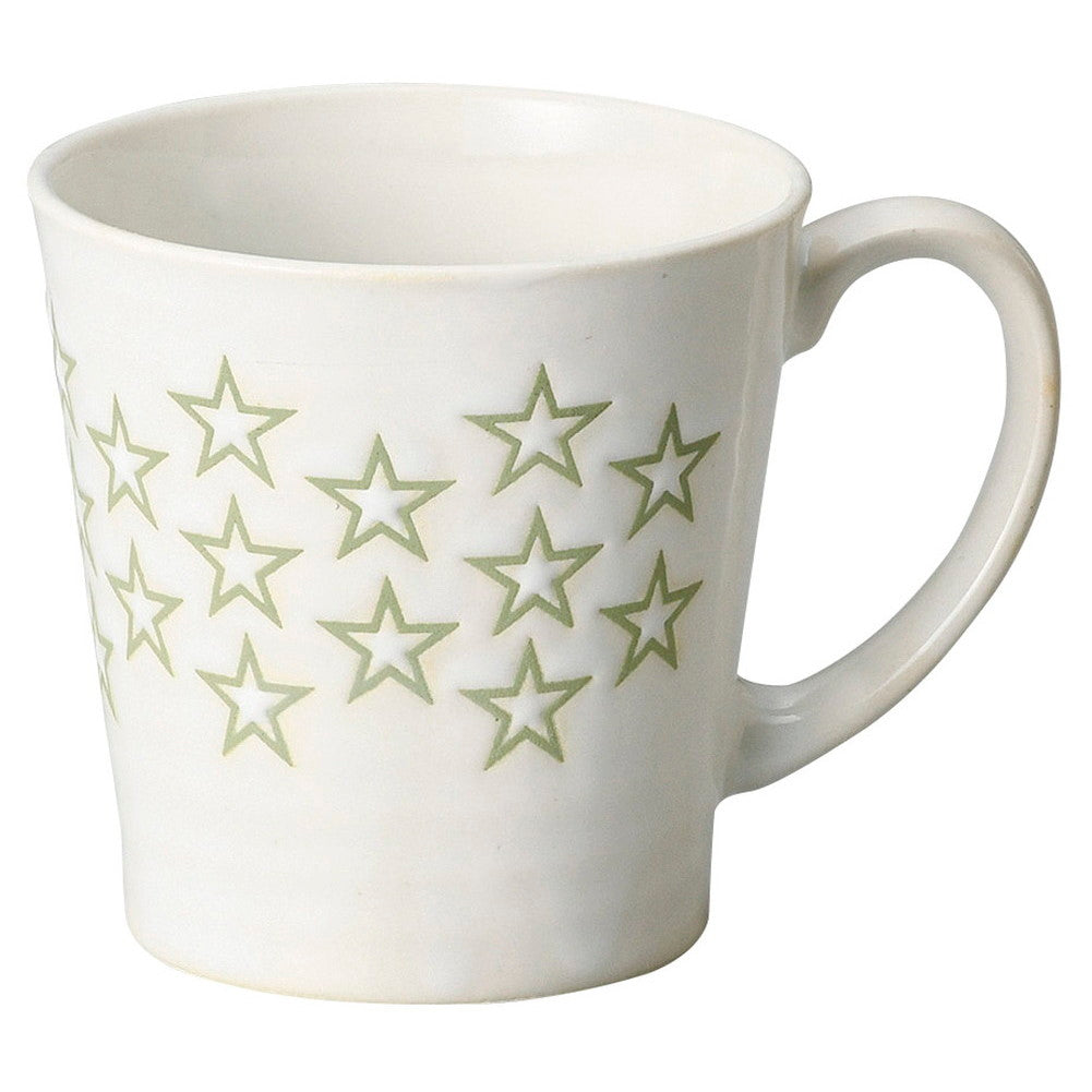 星 グリーンマグ [ 8.8 x 8.8cm･290cc 160g ] [ マグカップ ] | マグ マグカップ コーヒー 紅茶 ティー 人気 おすすめ 食器 洋食器 業務用 飲食店 カフェ うつわ 器 おしゃれ かわいい ギフト プレゼント 引き出物 誕生日 贈り物 贈答品