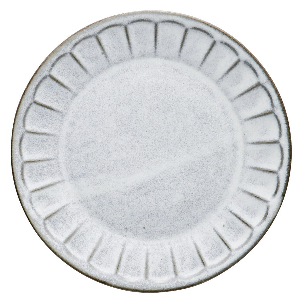 もだんコントラスト 黒陶粉引23cmソギ丸皿 [ 23.2 x 2.5cm ]| 中皿 サラダ パスタ 取り皿 プレート 人気 おすすめ 食器 洋食器 業務用 飲食店 カフェ うつわ 器 おしゃれ かわいい ギフト プレゼント 引き出物 誕生日 贈り物 贈答品