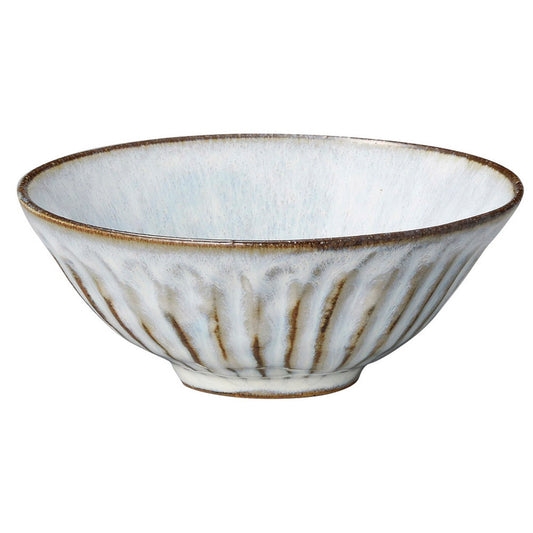 黒土粉引 平茶碗(大) [ 13.6 x 5.3cm･313cc 200g ] | ちゃわん お茶碗 飯碗 ご飯茶碗 白米 人気 おすすめ 食器 業務用 飲食店 カフェ うつわ 器 おしゃれ かわいい ギフト プレゼント 引き出物 誕生日 贈り物 贈答品