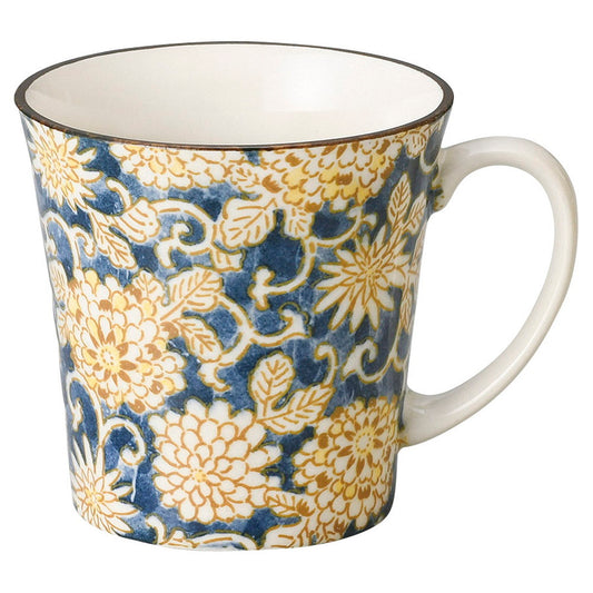 軽量反型マグ 色唐草(紺) [ 8.6 x 8.5cm･300cc 175g ] [ マグカップ ] | マグ マグカップ コーヒー 紅茶 ティー 人気 おすすめ 食器 洋食器 業務用 飲食店 カフェ うつわ 器 おしゃれ かわいい ギフト プレゼント 引き出物 誕生日 贈り物 贈答品