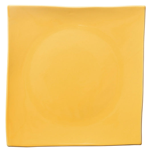 もだんコントラスト 四角皿（大）黄 [ 27.5 x 28cm ] | 四角 スクエア スクエアー 角皿 パスタ 人気 おすすめ 食器 洋食器 業務用 飲食店 カフェ うつわ 器 おしゃれ かわいい ギフト プレゼント 引き出物 誕生日 贈り物 贈答品