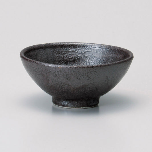 茶碗 黒油滴中平茶碗 [ 12.5 x 5.5cm ]
