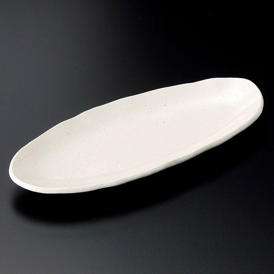 楕円皿 新粉引たたら皿 [ 26.9 x 11 x 2.5cm ] | オーバルプレート 楕円皿 人気 おすすめ パスタ皿 フルーツ皿 食器 業務用 飲食店 カフェ うつわ 器 おしゃれ かわいい ギフト プレゼント 誕生日 贈り物 贈答品