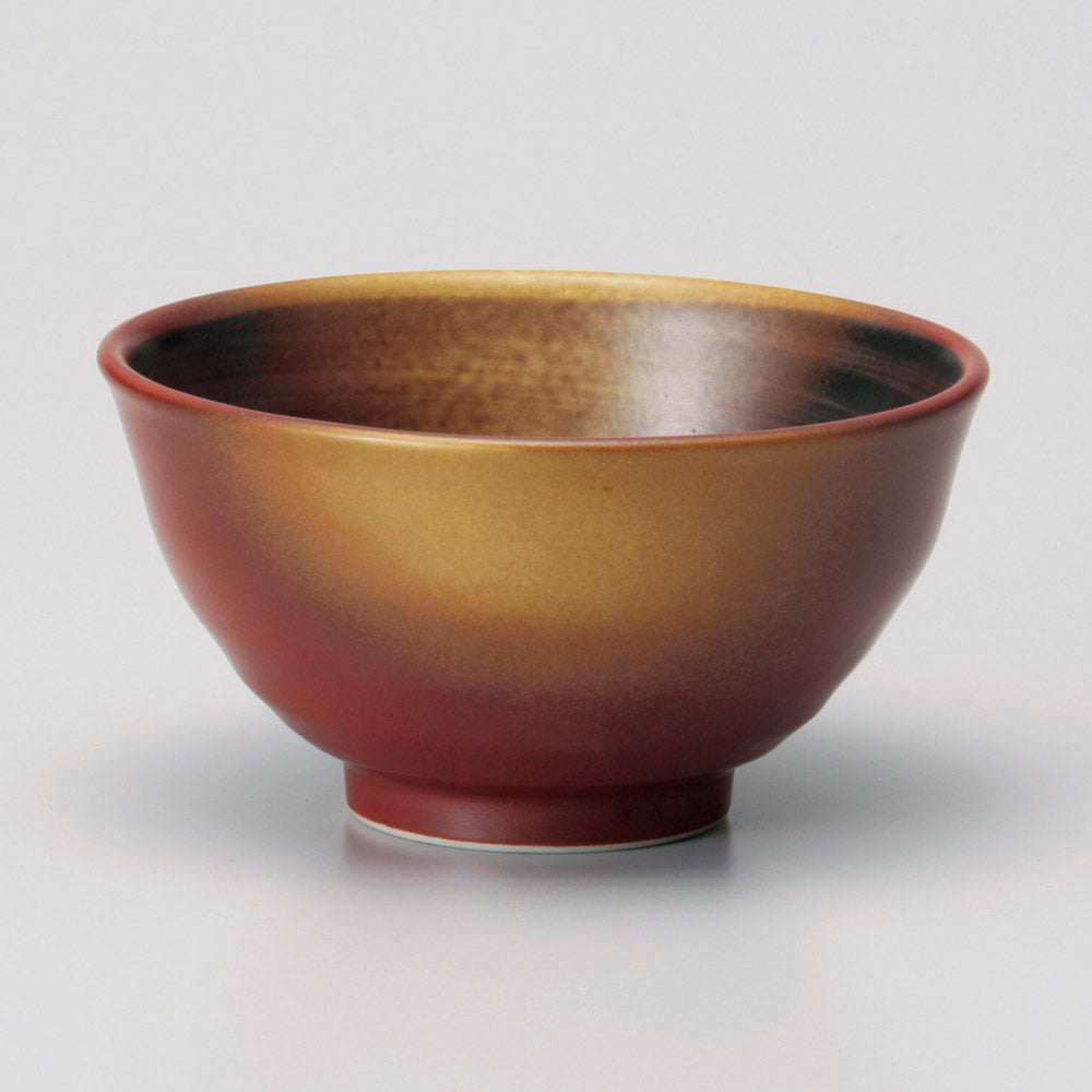 茶碗 朱金彩飯碗大 [ 12 x 6cm ]