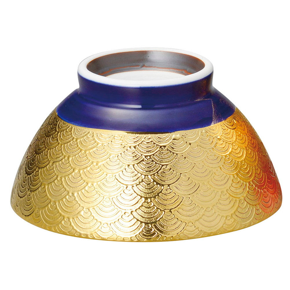 波紋ＥＧルリ巻茶碗(Ｇ) [ 11.5 x 6cm 163g ]