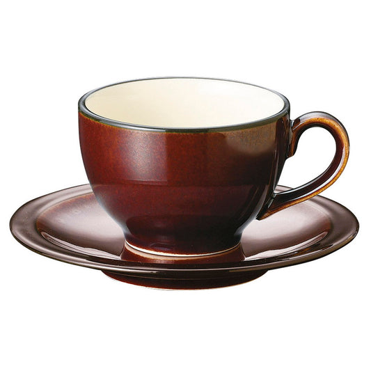 BlackRust(チャコール)コーヒー碗皿 [ 9.3 x 6.3cm･230cc 15.4 x 2cm 432g ] [ カップ＆ソーサー ]