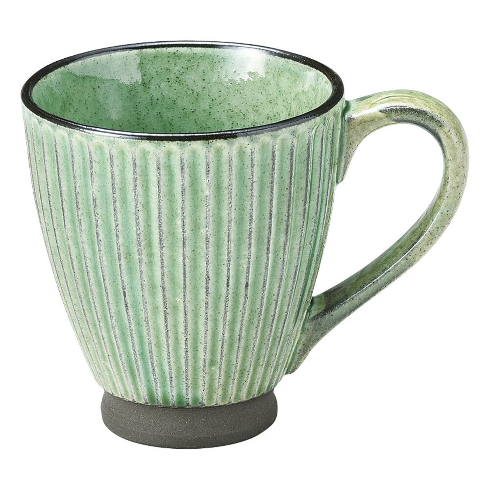 黒土化粧しのぎ マグ(グリーン) [ 8.7 x 9.3cm･250cc 240g ] [ マグカップ ] | マグ マグカップ コーヒー 紅茶 ティー 人気 おすすめ 食器 洋食器 業務用 飲食店 カフェ うつわ 器 おしゃれ かわいい ギフト プレゼント 引き出物 誕生日 贈り物 贈答品