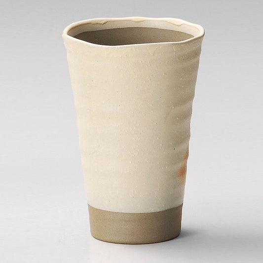 フリーカップ 波渕白ウデイビール [ 9 x 13.4cm 380 ]