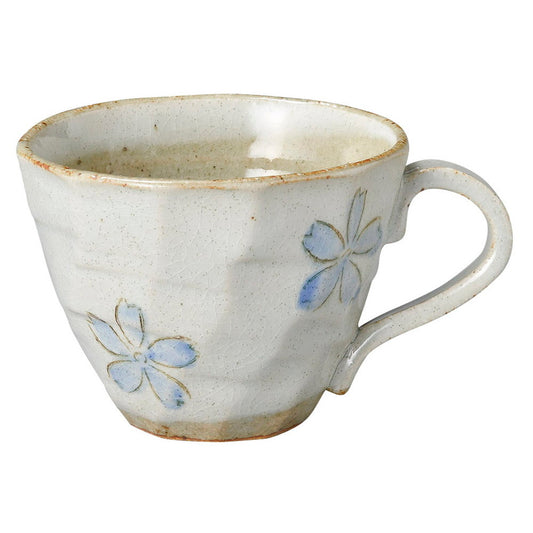 ブルー花ロックマグ [ 9.5 x 7.2cm･200cc ] [ マグカップ ]