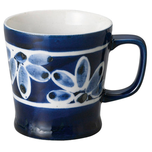 半菊ブルー杵マグ [ 8.5 x 8.3cm･270cc 204g ] [ マグカップ ]