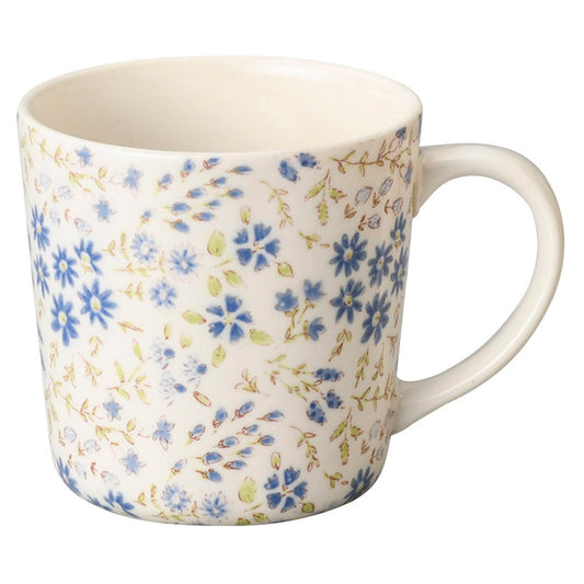 なでしこ(青)丸マグ [ 8.5 x 8.3cm･330cc 171g ] [ マグカップ ] | マグ マグカップ コーヒー 紅茶 ティー 人気 おすすめ 食器 洋食器 業務用 飲食店 カフェ うつわ 器 おしゃれ かわいい ギフト プレゼント 引き出物 誕生日 贈り物 贈答品