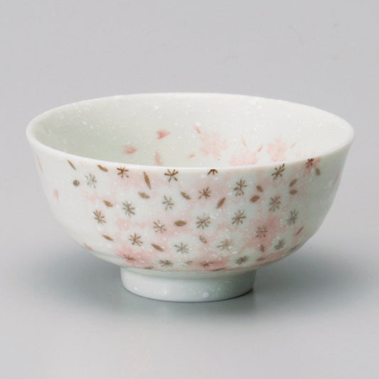茶碗 花吹雪中平 [ 11.3 x 5.5cm ]