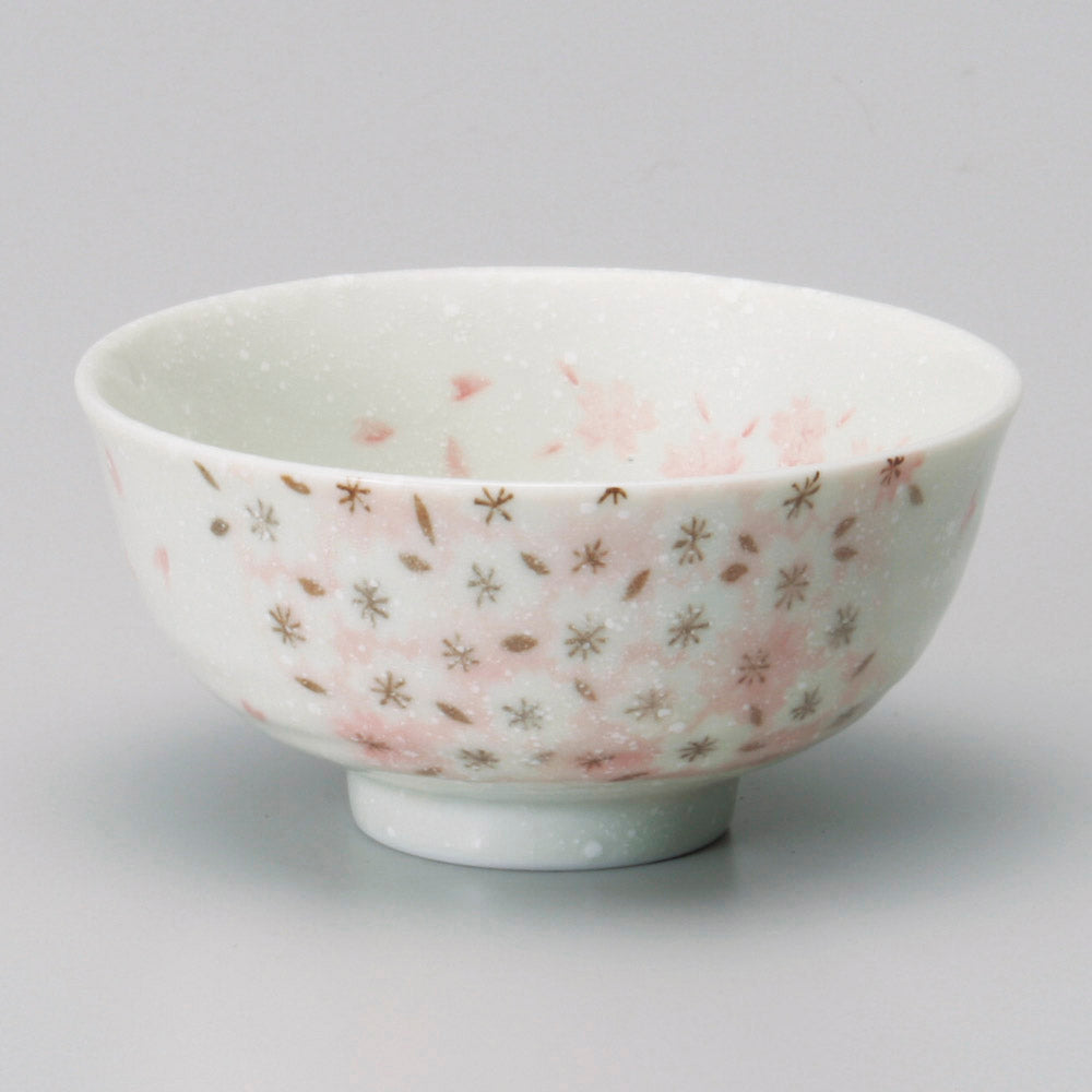 茶碗 花吹雪中平 [ 11.3 x 5.5cm ]