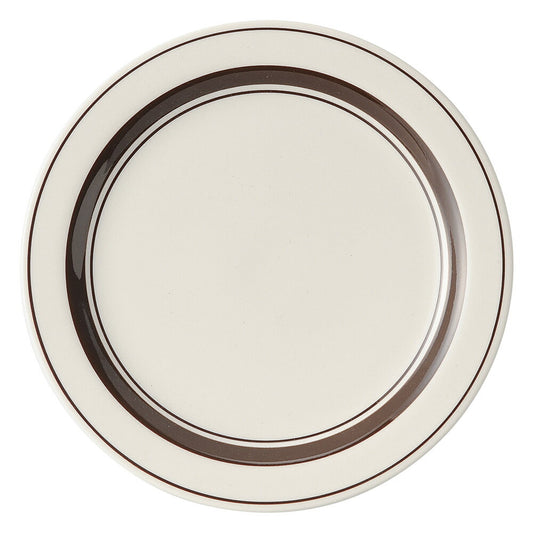 洋陶オープン ストン茶線 7 1/2吋ケーキ [ 19.4 x 1.8cm ]| 中皿 サラダ パスタ 取り皿 プレート 人気 おすすめ 食器 洋食器 業務用 飲食店 カフェ うつわ 器 おしゃれ かわいい ギフト プレゼント 引き出物 誕生日 贈り物 贈答品