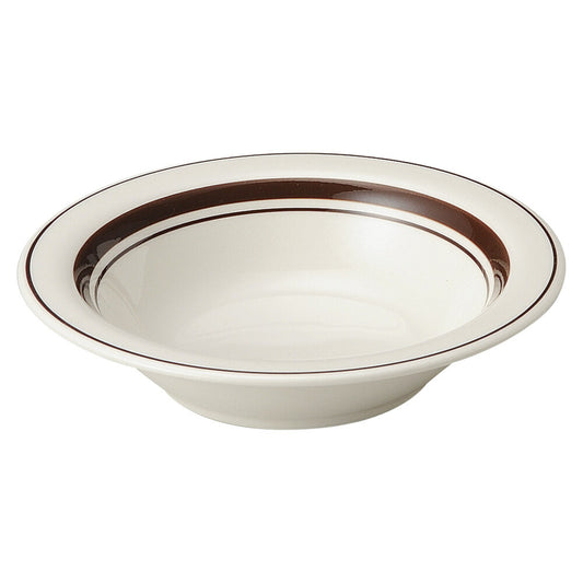 洋陶オープン ストン茶線 6吋オートミル [ 15.3 x 3.5cm ]