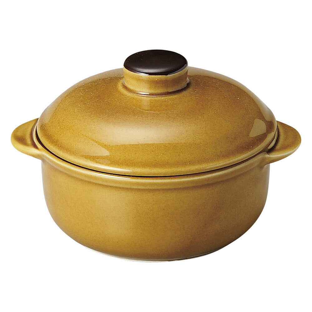 洋陶オープン オーブンセラム 5吋オニオン（フタ付） [ 13.5 x 10.9 x 8.4cm ・ 300cc ]