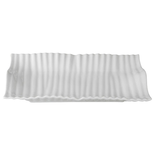 ユーロウェーブ40cm長角プレート [ 40.3 x 25 x 4.6cm 2075g ] | 四角 スクエア スクエアー 角皿 パスタ 人気 おすすめ 食器 洋食器 業務用 飲食店 カフェ うつわ 器 おしゃれ かわいい ギフト プレゼント 引き出物 誕生日 贈り物 贈答品