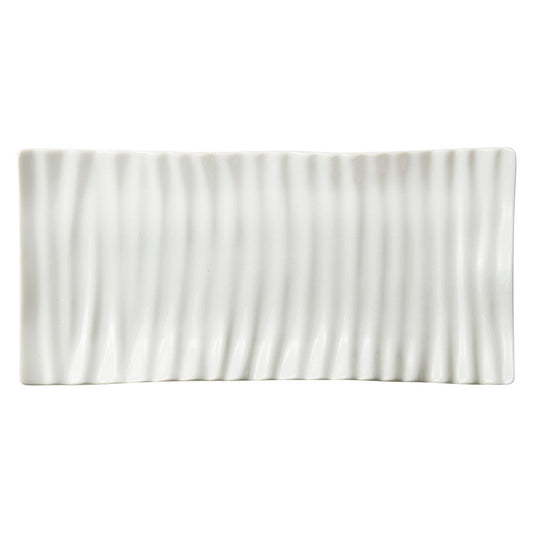 ユーロウェーブ31cm長角プレート [ 31.4 x 15.3 x 2.5cm 730g ] | 四角 スクエア スクエアー 角皿 パスタ 人気 おすすめ 食器 洋食器 業務用 飲食店 カフェ うつわ 器 おしゃれ かわいい ギフト プレゼント 引き出物 誕生日 贈り物 贈答品