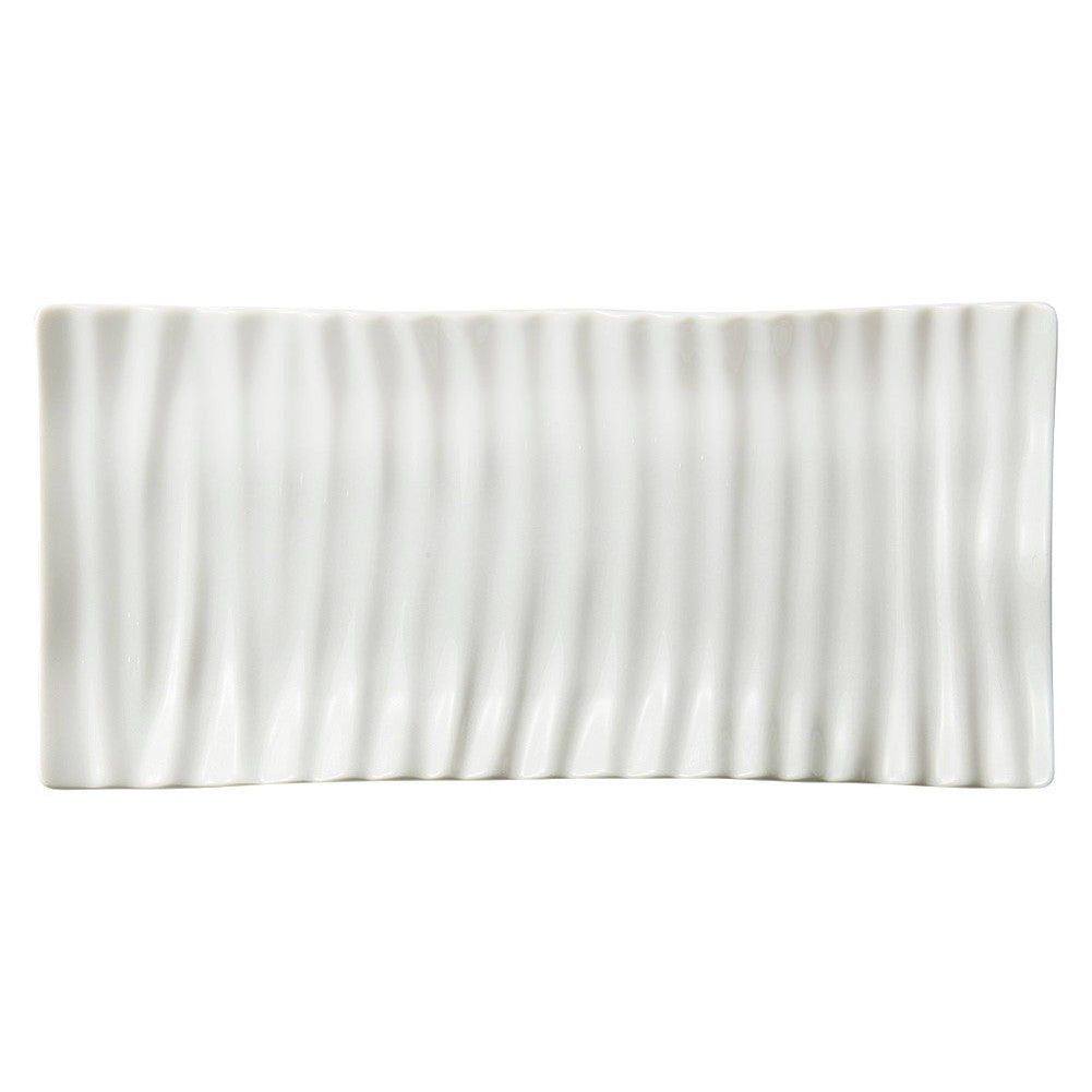 ユーロウェーブ31cm長角プレート [ 31.4 x 15.3 x 2.5cm 730g ] | 四角 スクエア スクエアー 角皿 パスタ 人気 おすすめ 食器 洋食器 業務用 飲食店 カフェ うつわ 器 おしゃれ かわいい ギフト プレゼント 引き出物 誕生日 贈り物 贈答品